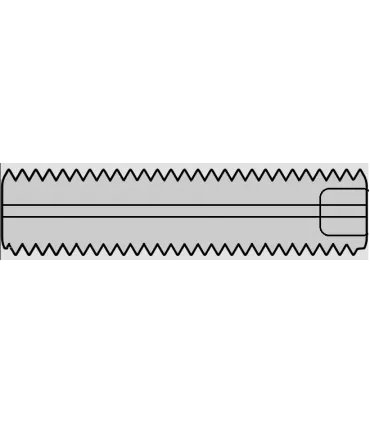 M10x50 ESPARRAGO ALLEN PLANO Y PERFORADO DIN 913 ACERO NEGRO