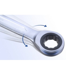 J. 5 LLAVE MIXTA CARRACA REVERSIBLE 8-19mm BT 13105