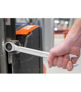 J. 5 LLAVE MIXTA CARRACA REVERSIBLE 8-19mm BT 13105