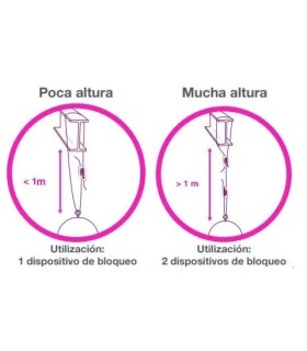 KIT SUSTENTACION 100 BLOQUEOS + 150m CABLE 1,5mm carga 35Kg