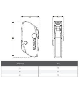 DISPOSITIVO DE BLOQUEO PARA CABLE Ø1,5-2,5mm B-LOCK