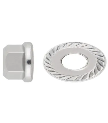 TUERCA C/ARANDELA GRAFILADA DIN6923 INOX-A4 M6 AISI316