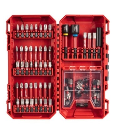 ESTUCHE DE 70 PIEZAS SHOCKWAVE MILWAUKEE