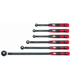 LLAVE DINAMOMETRICA REVERSIBLE C/ CARRACA 1/2" 20-100Nm L-410mm