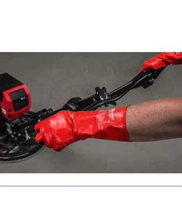 GUANTES QUÍMICOS C/NITRILO L350 MILWAUKEE 10/XL