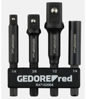 JUEGO DE ADAPTADORES PARA VASOS CON MANGO HEX. 1/4" PARA ATORNILLADORES