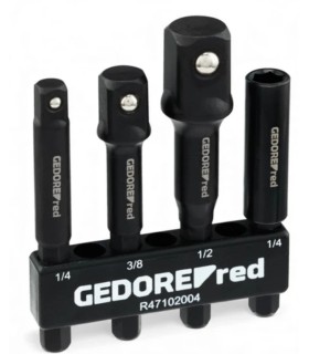 JUEGO DE ADAPTADORES PARA VASOS CON MANGO HEX. 1/4" PARA ATORNILLADORES