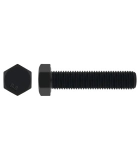 TORNILLO DIN 933 8.8 NEGRO