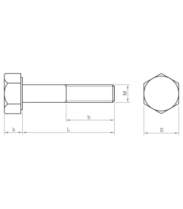 TORNILLO DIN 931 8.8 NEGRO