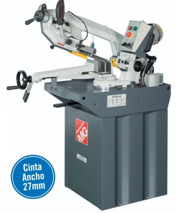 SIERRA CINTA MG Mod. CY-210-M TRIFASICA 380V Manual, Giro 45º, Capacidad Ø160mm