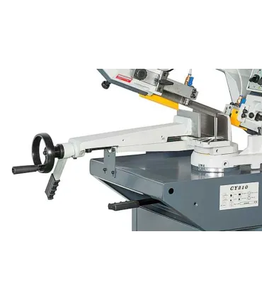 SIERRA CINTA MG Mod. CY-210-M TRIFASICA 380V Manual, Giro 45º, Capacidad Ø160mm