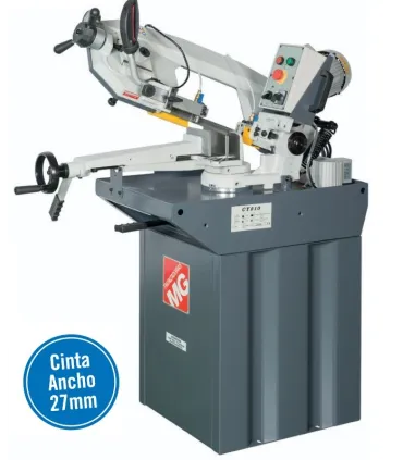 SIERRA CINTA CY210M MONOFASICA 220V Manual, Giro 45º, Capacidad Ø160mm