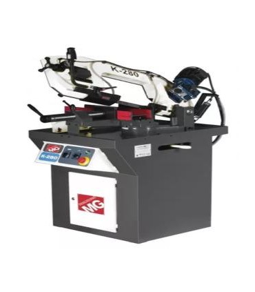 TRONZADORA SIERRA CINTA MG Mod. K280/M. Manual, Capacidad 200 y 280x180. Giro 45/60.
