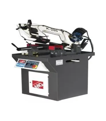 TRONZADORA SIERRA CINTA MG Mod. K280/M. Manual, Capacidad 200 y 280x180. Giro 45/60.