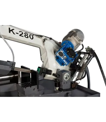 TRONZADORA SIERRA CINTA MG Mod. K280/M/BH. Manual, Capacidad 200 y 280x180. Giro 45/60.