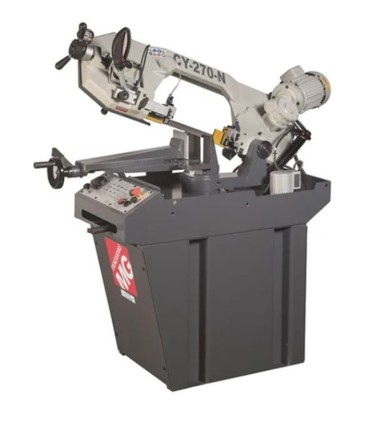 TRONZADORA SIERRA CINTA MG Mod. CY-270/N. Manual, Capacidad 225 y 245x150. Giro 45/60.