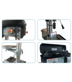 TALADRO SOBREMESA MG - HU-22-NH, motor 1.3 Hp, Profundidad 80 mm