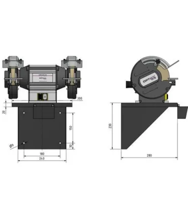 SOPORTE PARA ELECTROESMERILADORA DE PARED