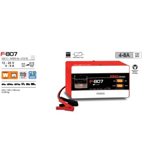 CARGADOR BATERIA F807 12-24V 4-8Amp  (Bat.24-120Ah)