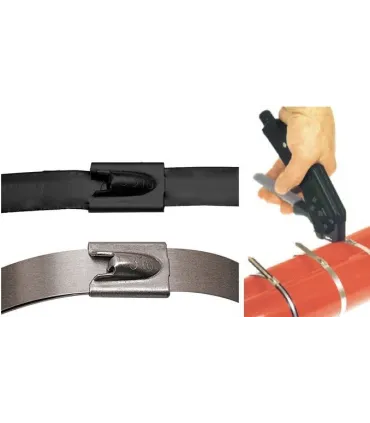 BRIDA INOX FLEJE 4.6x259MM CIERRE BOLA