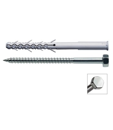 UD. TACO + TORNILLO HEXAGONAL 8X80