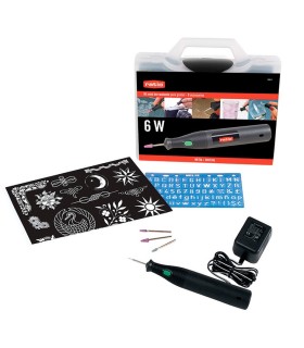 KIT LAPIZ GRABADOR ELECTRICO RATIO 6W por rotación fresas