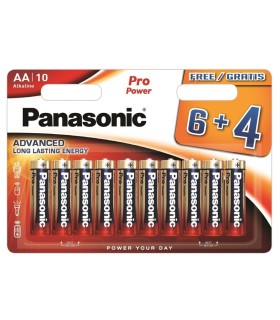 BL. DE 10  PILAS ALCALINAS LR 6 AA PANASONIC