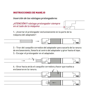 ADAPTADOR PARA EXTENSION SDS-MAX DOBLE iconnect