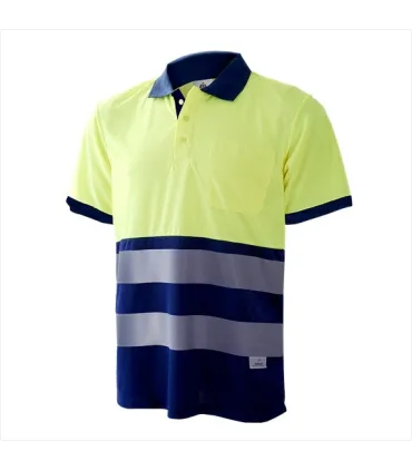 POLO ALTA VIS. EN471 M/CORTA  AMARILLO-AZUL 1201 TL