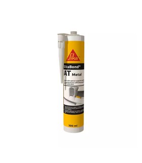 CARTUCHO SIKABOND AT- METAL GRIS 300