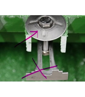 DISCO /PIEZA SUPERIOR GRAPA TRAMEX INOXIDABLE M6