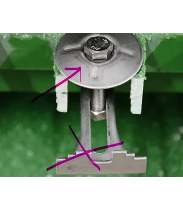 DISCO /PIEZA SUPERIOR GRAPA TRAMEX INOXIDABLE M6