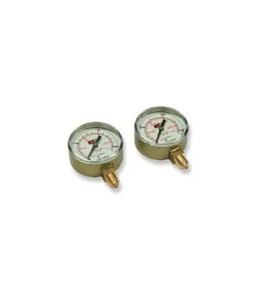 MANOMETRO 0-16 BAR 63mm R1/4 VERTICAL OXIGENO