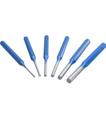 JUEGO 6 PUNZON CILIN. S/Larga  Ø 2-8mm SUELTOS