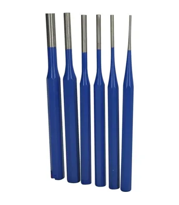 JUEGO 6 PUNZON CILIN. S/Larga  Ø 2-8mm SUELTOS