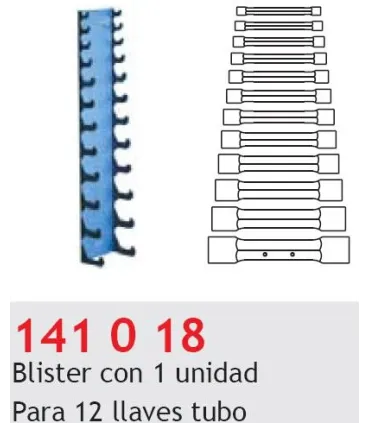 SOPORTE 12 LLAVES TUBO 141.018