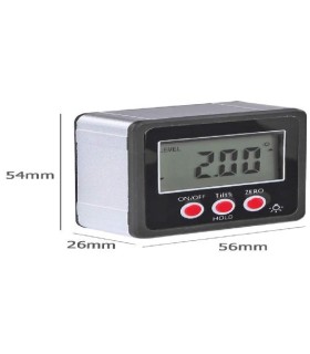 NIVEL INCLINOMETRO DIGITAL BOLSILLO CON IMAN