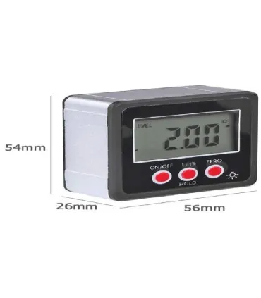 NIVEL INCLINOMETRO DIGITAL BOLSILLO CON IMAN