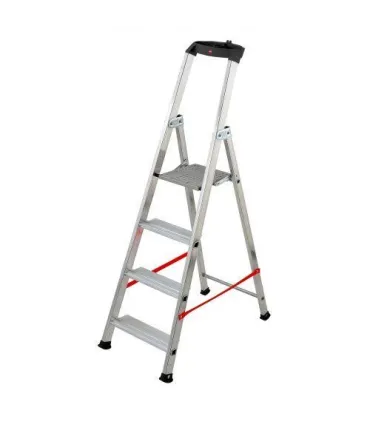 ESCALERA ALUMINIO TIJERA 4 Peld + Bandeja