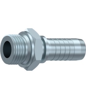 MACHO CILÍNDRICO ASIENTO PLANO   3/8" BSP DN 3/8"