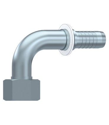 HEMBRA GIRATORIA 90° MÉTRICA CON JUNTA Ø 12 L 18X1,5 DN 1/4"