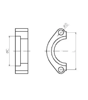 BRIDA SAE PARTIDA 3000 PSI 1/2"