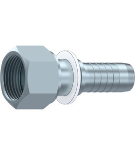 HEMBRA GIRATORIA ORFS ASIENTO PLANO 13/16" 16H UNF DN 3/8"