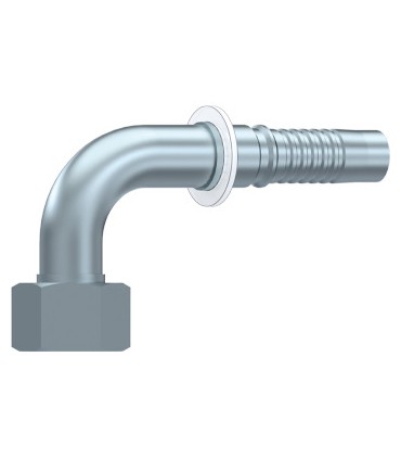 HEMBRA GIRATORIA MÉTRICA 90° CONO24° +JUNTA INTERLOCK M42X2 DN 1"