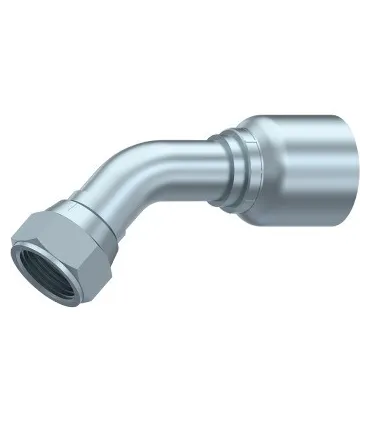 HEMBRA GIRATORIA  45° S.43 UNA SOLA PIEZA JIC37° 3/4" 16H UNF DN 1/2"