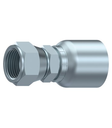HEMBRA GIRATORIA RECTA S.43UNA SOLA PIEZA JIC DOB,HEX 1"5/8 12H UN DN 1"1/4