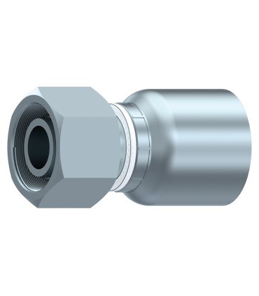 HEMBRA GIRATORIA RECTA MET,S.43UNA SOLA PIEZA CONO24° M16X1,5 DN 3/8"