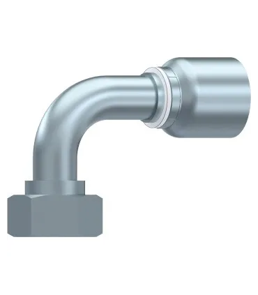 HEMBRA GIRATORIA 90° MET, S.43 UNA SOLA PIEZA CONO24° M16X1,5 DN 5/16"