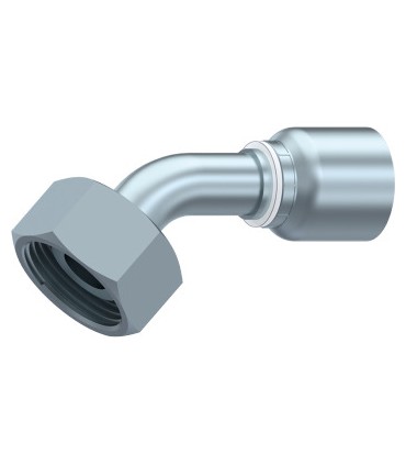 HEMBRA GIRATORIA 45° MET, S.43 UNA SOLA PIEZA CONO24° M14X1,5 DN 1/4"