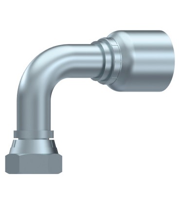 HEMBRA GIRATORIA 90° UNA SOLA PIEZA SERIE BW CONO 60° 1"1/4 BSP DN 1"1/4